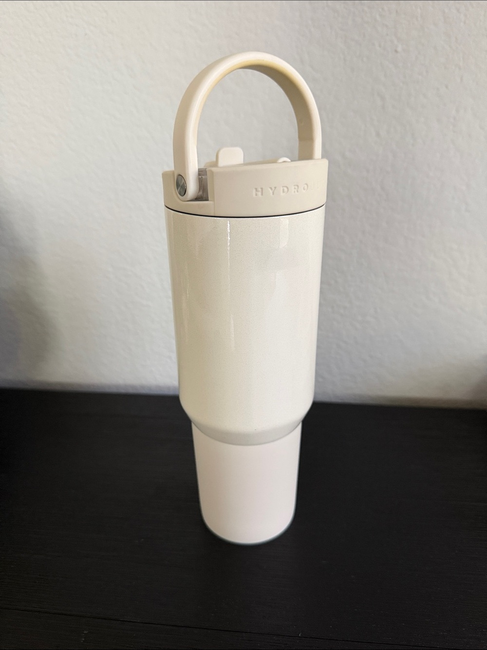 Hydrojug 20oz White/Cream Glitter Water Bottle